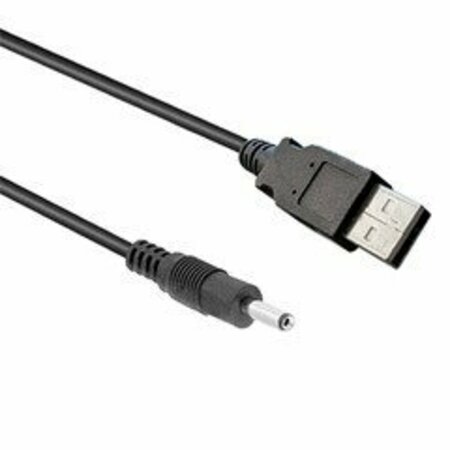 SWE-TECH 3C USB 2.0 A Male to DC Plug 3.5mm x 1.35mm Power Cable, 3 foot, Black FWT10W1-43103